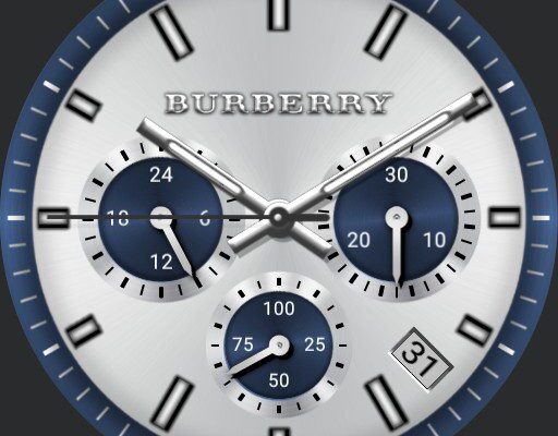 Burberry watch clearance blue face