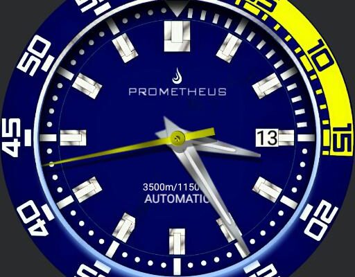 Prometheus Jamanta Black Dial No Date Miyota 9039 – Prometheus Watch Company